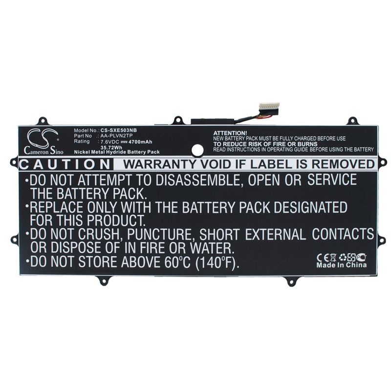 Li-Polymer Battery fits Samsung, chromebook 2 13.3", xe503c32, xe503c32-k01us 7.6V, 4700mAh Notebook & Laptop Cameron Sino Technology Limited