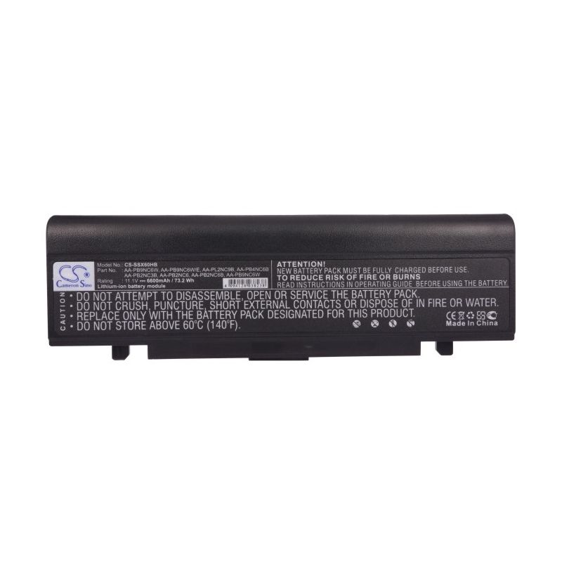 Li-ion Battery fits Samsung, m60 Aura T5450 Chartiz, m60 Aura T7500 Calipa, m60 Aura T7500 Cruza 11.1V, 6600mAh Notebook & Laptop Cameron Sino Technology Limited