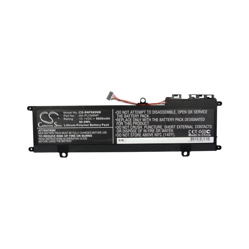 Li-Polymer Battery fits Samsung, ativ Book 8, np880z5e, np880z5e-x01 15.1V, 6000mAh Notebook & Laptop Cameron Sino Technology Limited