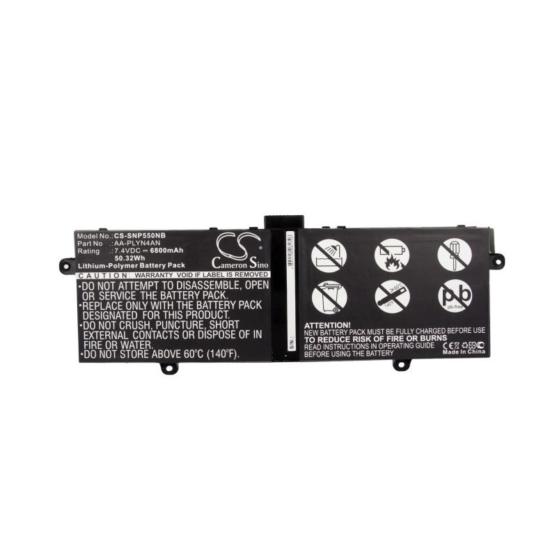 Li-Polymer Battery fits Samsung, chromebook 550c, xe550c22, xe550c22-a01us 7.4V, 6800mAh Notebook & Laptop Cameron Sino Technology Limited