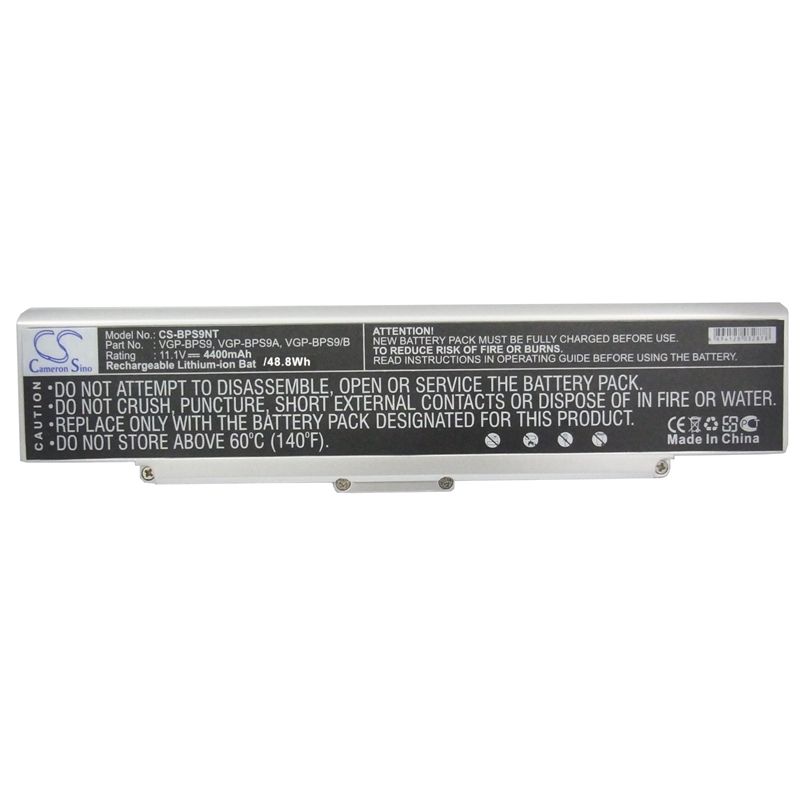 Li-ion Battery fits Sony, aio Vgn-ar760, vaio Pcg-5g1l, vaio Pcg-5g2l 11.1V, 4400mAh Notebook & Laptop Cameron Sino Technology Limited