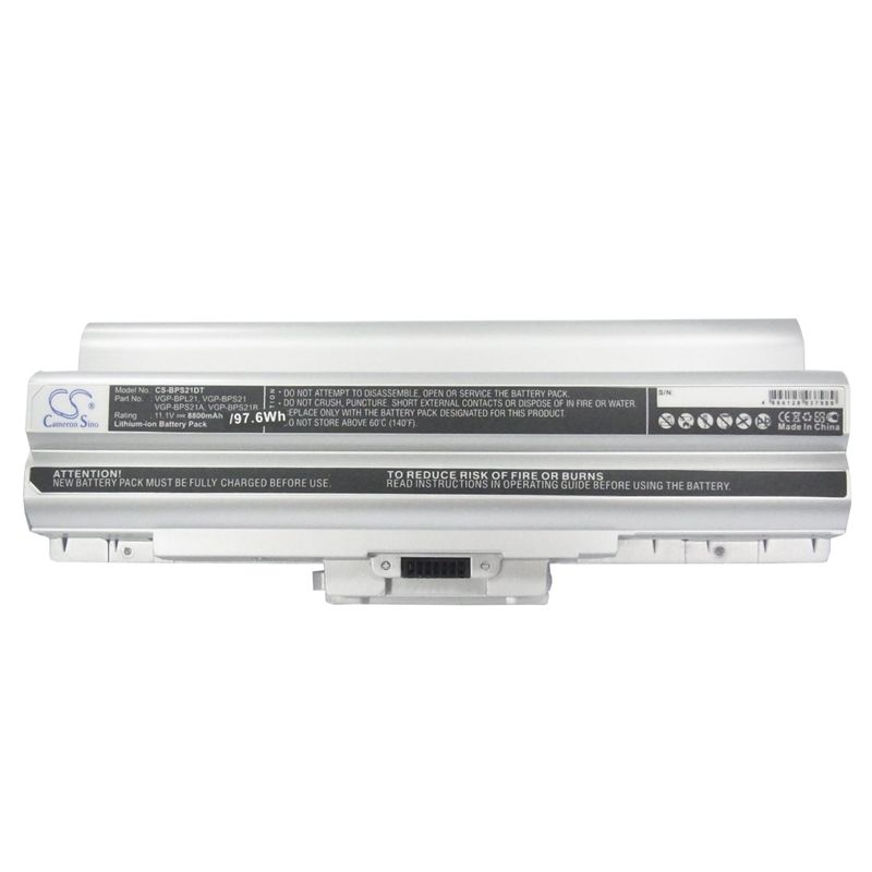 Silver 11.1V 8800mAh Sony, aio Vpcf11jfx/b Vaio Vpcf11m1e, pcg-81311l, vaio Vgn-aw41jf Replacement Battery Computer Cameron Sino Technology Limited (Suspended)