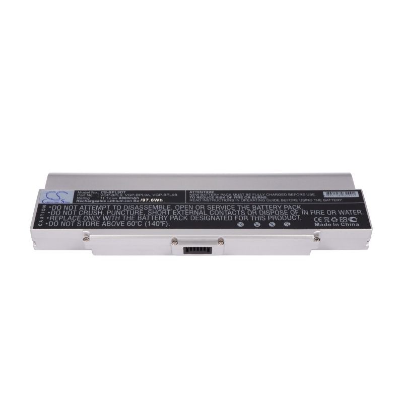 Silver 11.1V 8800mAh Sony, aio Vgn-ar760, vaio Pcg-5g1l, vaio Pcg-5g2l Replacement Battery Notebook & Laptop Cameron Sino Technology Limited