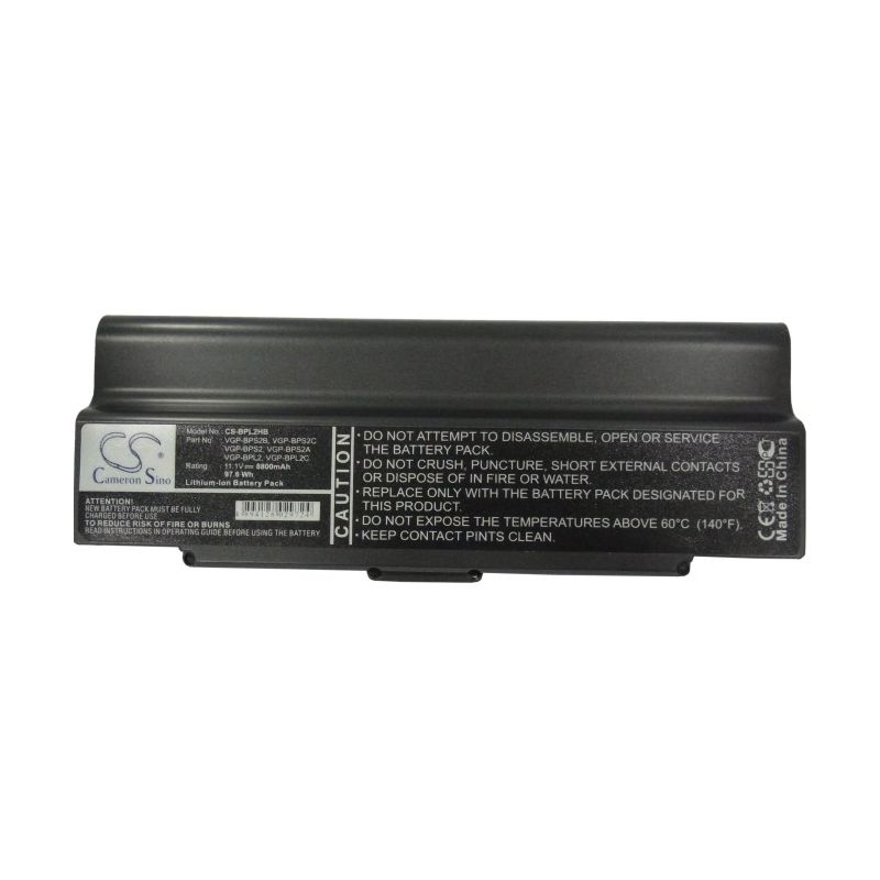 Li-ion Battery fits Sony, sony Vaio Vgn-s52b/ S, vaio Pcg-6c1n, vaio Vgc-la38c 11.1V, 8800mAh Notebook & Laptop Cameron Sino Technology Limited