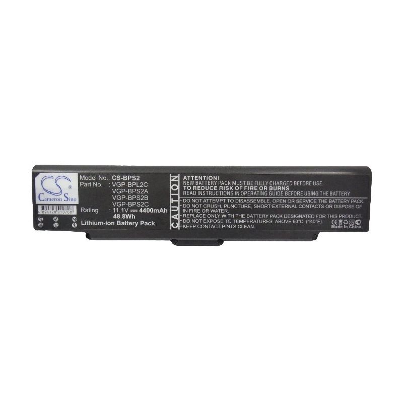 Li-ion Battery fits Sony, s49cp/ B, vaio Pcg-6c1n, vaio Pcg-6p2l 11.1V, 4400mAh Notebook & Laptop Cameron Sino Technology Limited