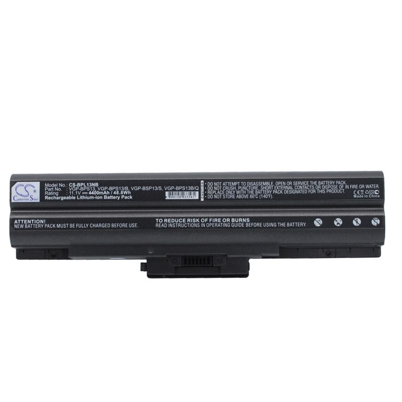Li-ion Battery fits Sony, vaio, vaio Vgn-sr290jtj, vaio Vgn-tx36c/b 11.1V, 4400mAh Notebook & Laptop Cameron Sino Technology Limited