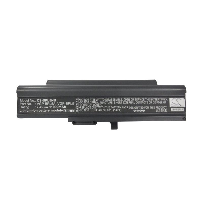 Li-ion Battery fits Sony, vaio Vgn-tx15c/w, vaio Vgn-tx16c, vaio Vgn-tx16c/w 7.4V, 11000mAh Notebook & Laptop Cameron Sino Technology Limited