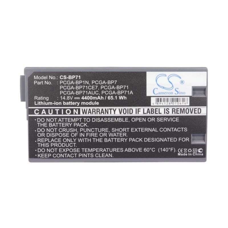 Li-ion Battery fits Sony, pcg-745, pcg-747, pcg-f104k 14.8V, 4400mAh Computer Cameron Sino Technology Limited