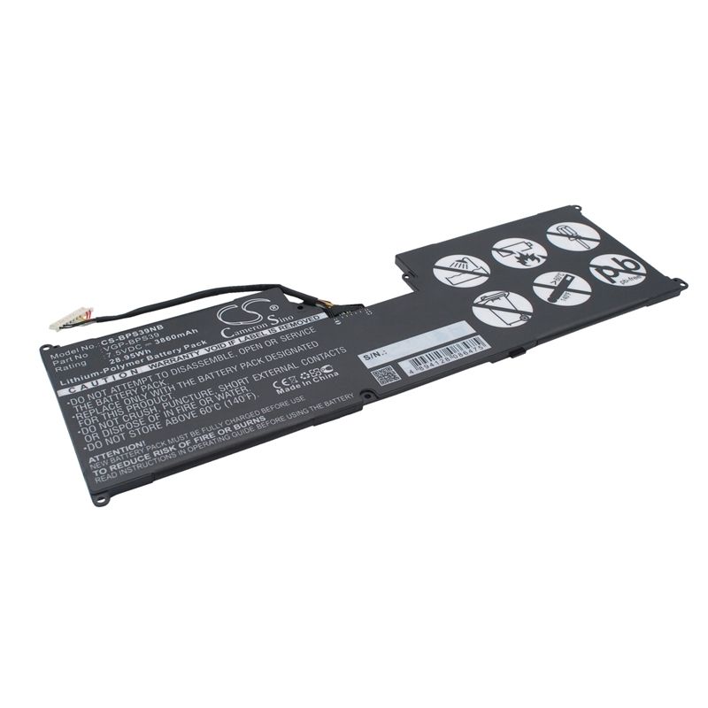 Li-polymer Battery Fits Sony, Svt11213cgw, Svt11215cgb/w, Svt11215cw 7.5v, 3860mah Notebook & Laptop Cameron Sino Technology Limited