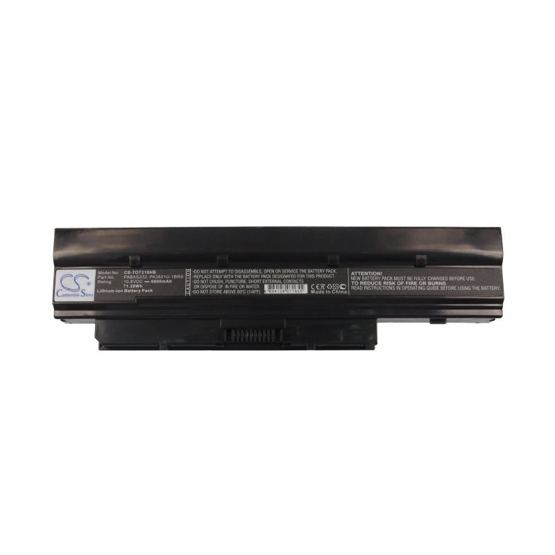 Li-ion Battery fits Toshiba, dynabook Mx/34, dynabook Mx/34mbl, dynabook Mx/34mrd 10.8V, 6600mAh Computer Cameron Sino Technology Limited (Suspended)