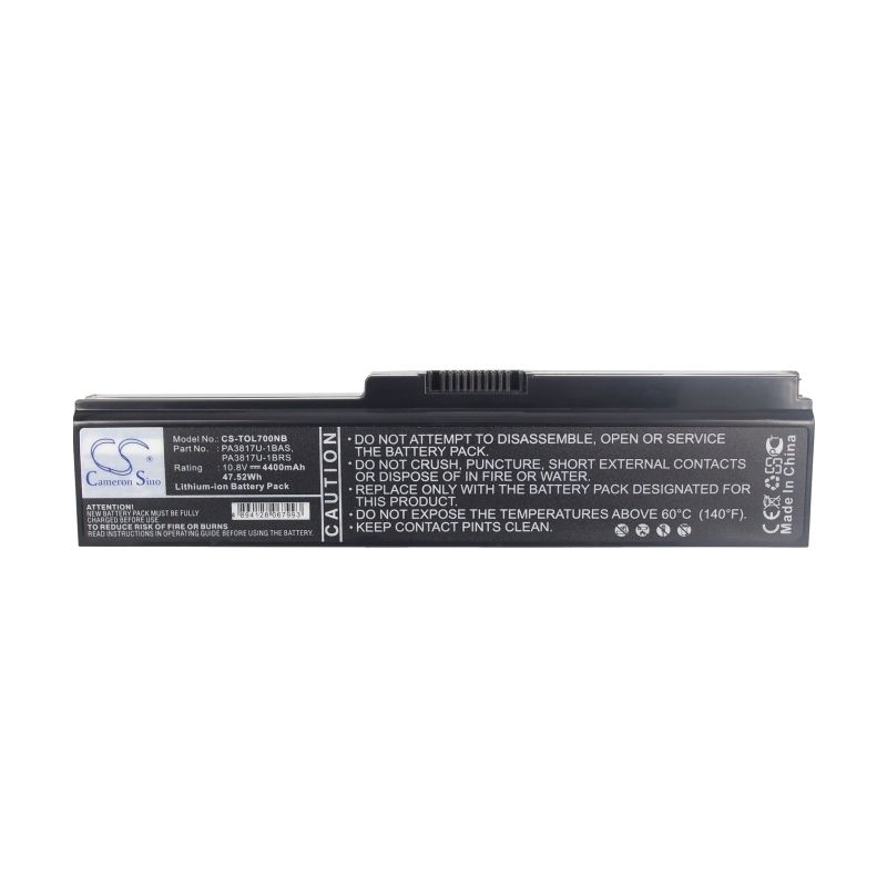 Li-ion Battery Fits Toshiba, ? Satellite L700d, Satellite L700, Satellite L700d 10.8v, 4400mah Notebook & Laptop Cameron Sino Technology Limited