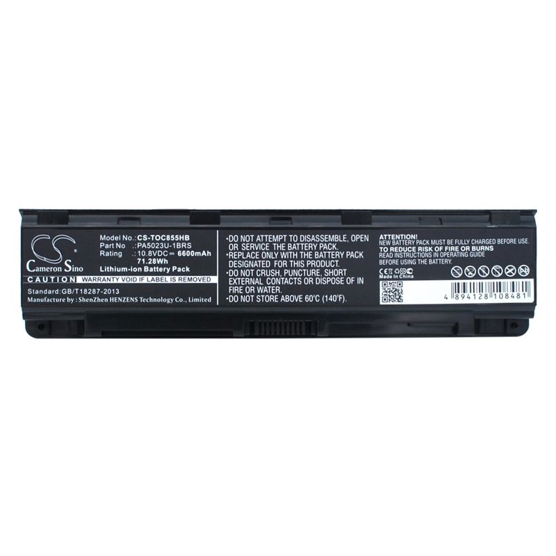 Li-ion Battery Fits Toshiba, Dynabook Qosmio T752, Dynabook Qosmio T752/t, Dynabook Qosmio T752/t4f 10.8v, 6600mah Notebook & Laptop Cameron Sino Technology Limited