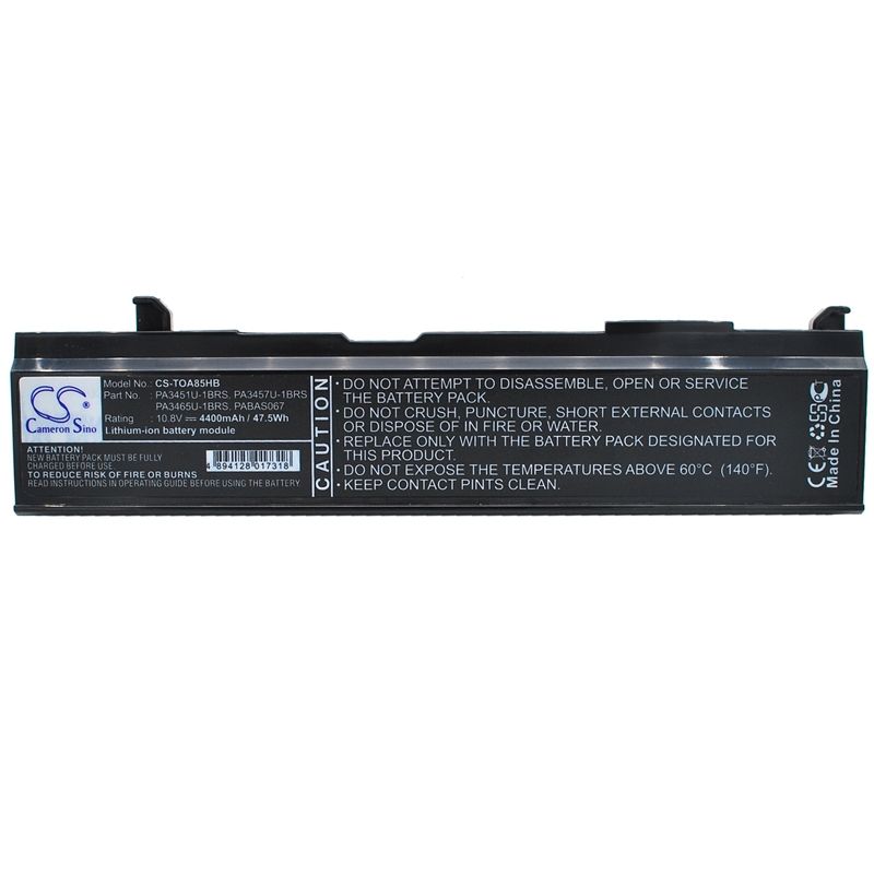 Li-ion Battery fits Toshiba, dynabook Ax/ 55a, dynabook Tw/ 750ls, equium A110-233 10.8V, 4400mAh Notebook & Laptop Cameron Sino Technology Limited