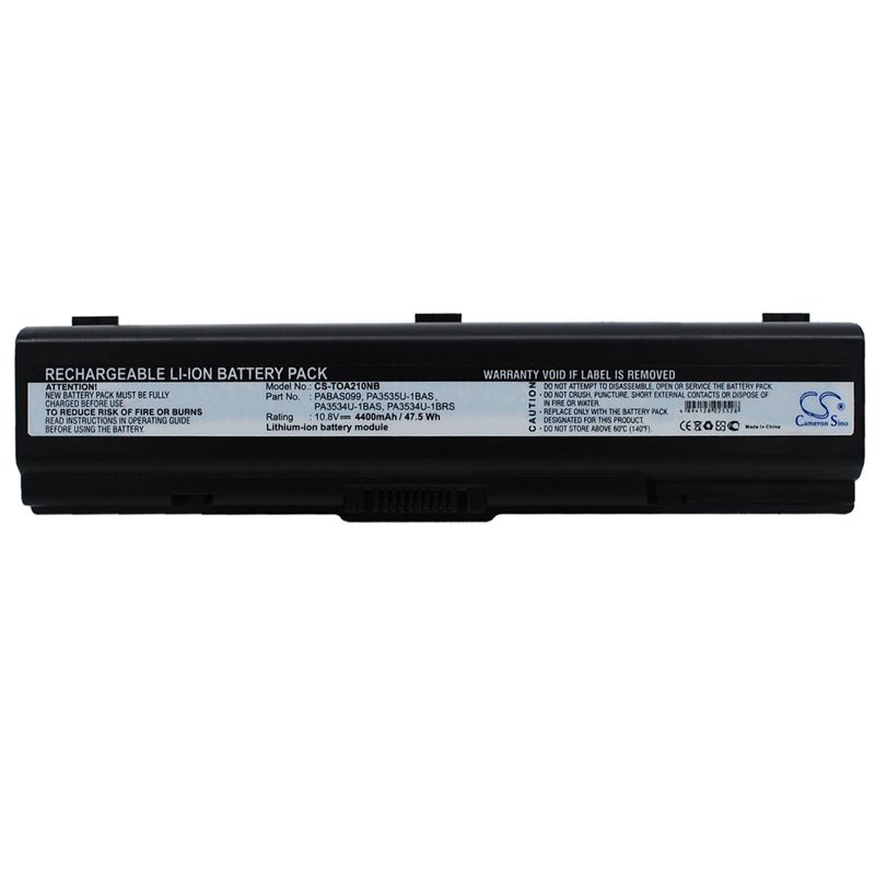 Li-ion Battery Fits Toshiba, Dynabook Ax/52, Dynabook Ax/52e, Dynabook Ax/52f 10.8v, 4400mah Notebook & Laptop Cameron Sino Technology Limited