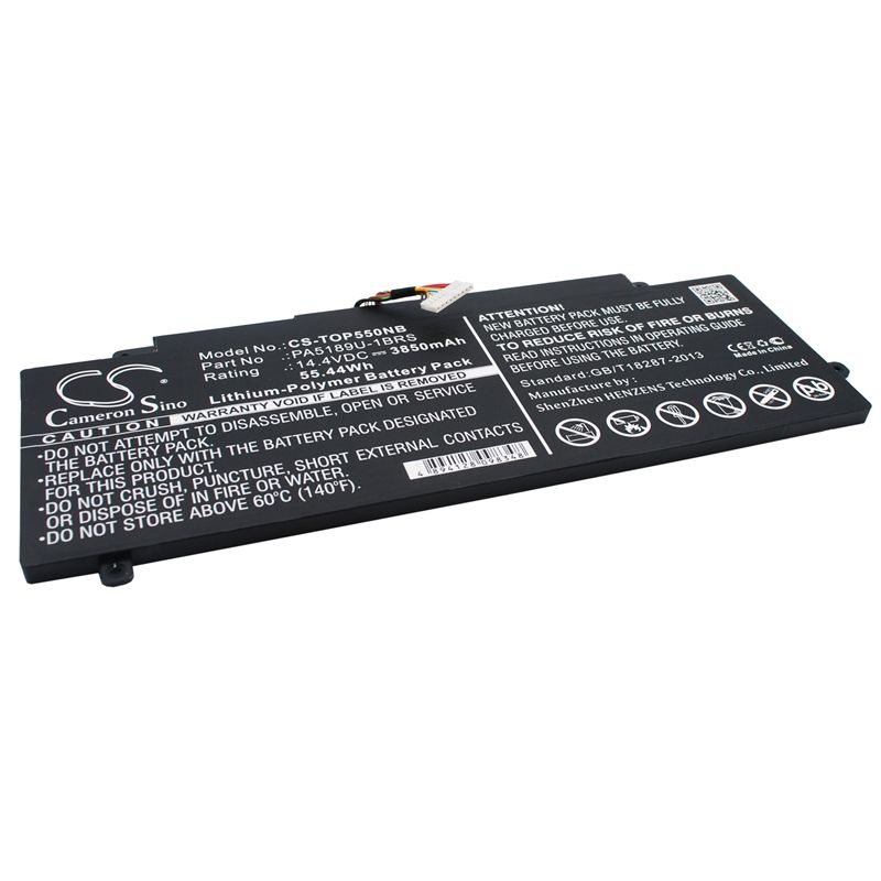 Li-Polymer Battery fits Toshiba, satellite P55w, satellite P55w-b, satellite P55w-b5224 14.4V, 3850mAh Notebook & Laptop Cameron Sino Technology Limited
