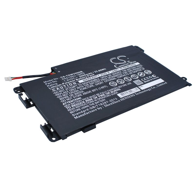 Li-Polymer Battery fits Toshiba, click W35, click W35 13.3", click W35dt 7.6V, 3000mAh Computer Cameron Sino Technology Limited (Suspended)