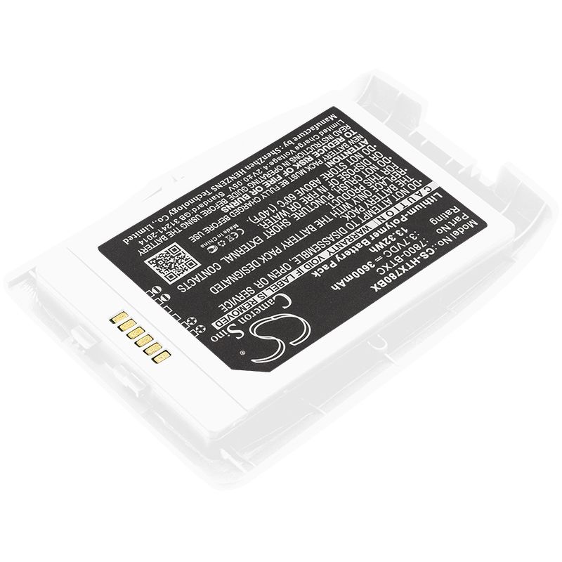 White 3.7V 3600mAh Dolphin, 7800, Honeywell, Dolphin 7800 Replacement Battery Barcode Scanner Cameron Sino Technology Limited