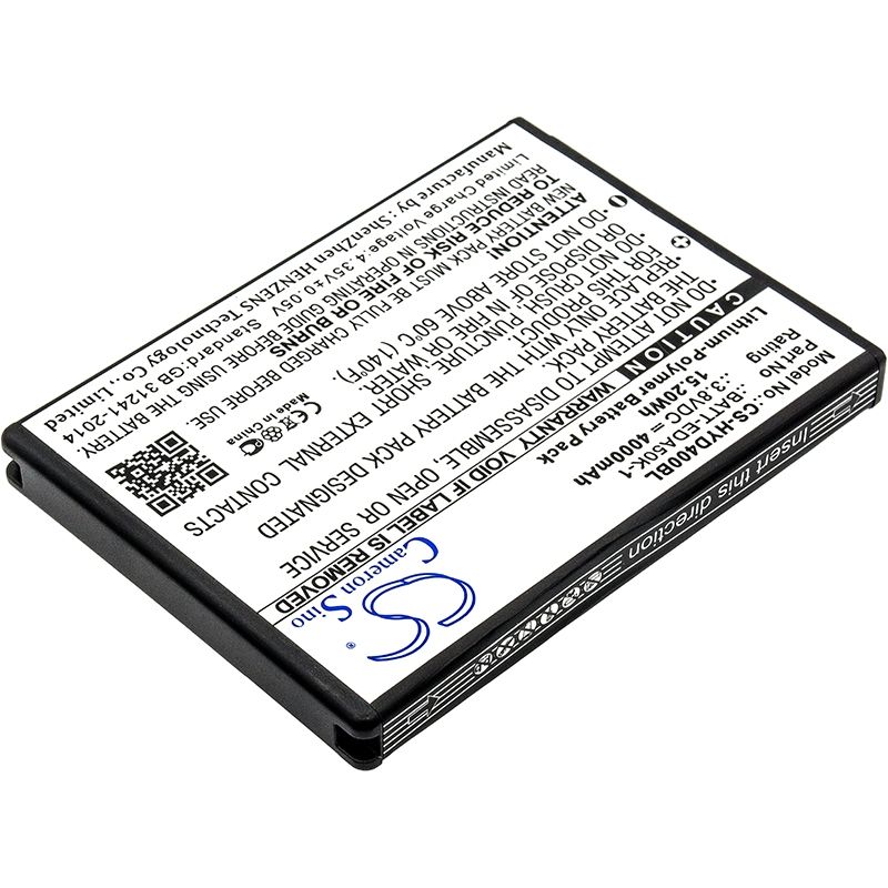 Li-Polymer Battery fits Honeywell, Eda50, Eda50hc, Scanpal Eda40 3.8V, 4000mAh Barcode Scanner Cameron Sino Technology Limited