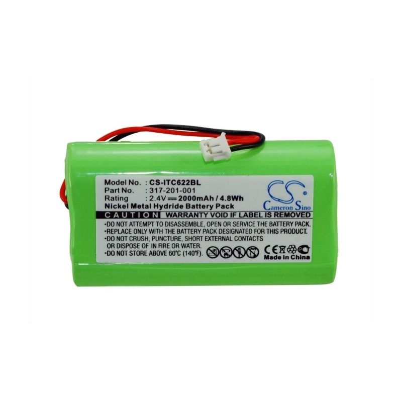Ni-MH Battery fits Intermec, Norand 6210, Norand 6212, Norand 6220 2.4V, 2000mAh Barcode Scanner Cameron Sino Technology Limited