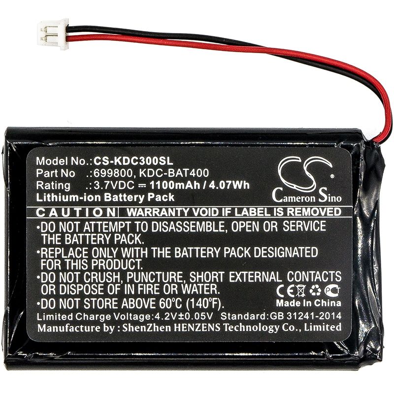 Li-ion Battery Fits Koamtac, Kdc30, Kdc350, Kdc350r2 3.7v, 1100mah Barcode Scanner Cameron Sino Technology Limited