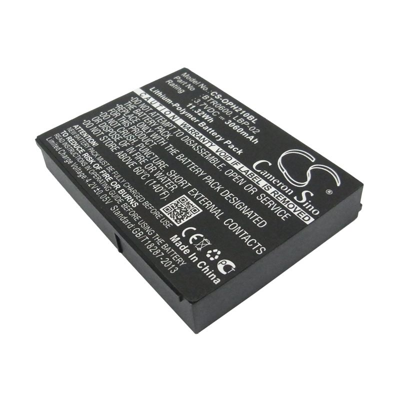 Li-polymer Battery Fits Opticon, H21, H21 1d, H21 1d Alpha 3.7v, 3060mah Barcode Scanner Cameron Sino Technology Limited