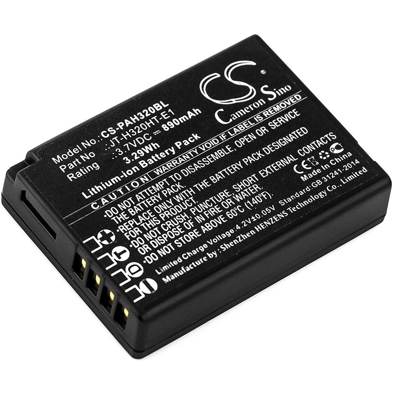 Li-ion Battery fits Panasonic, Handheld H320, Jt-h320ht, Jt-h320ht-e1 3.7V, 890mAh Barcode Scanner Cameron Sino Technology Limited