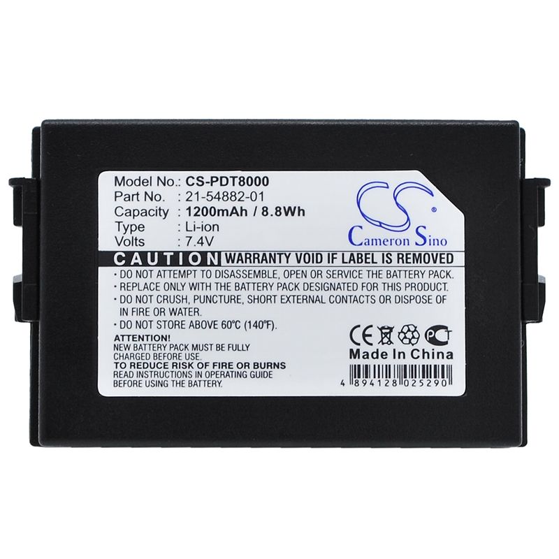 Li-ion Battery fits Symbol, Pdt8000, Pdt8037, Pdt8046 7.4V, 1200mAh Barcode Scanner Cameron Sino Technology Limited