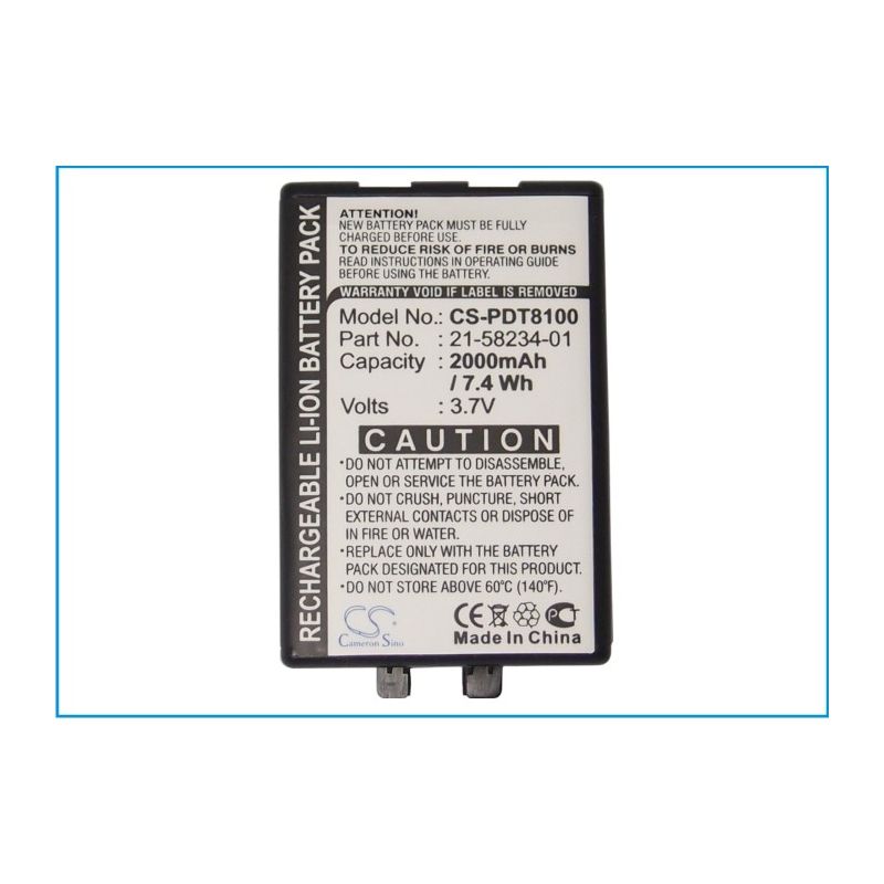 Li-ion Battery fits Symbol, Pdt8100, Pdt8133, Pdt8137 3.7V, 2000mAh Barcode Scanner Cameron Sino Technology Limited