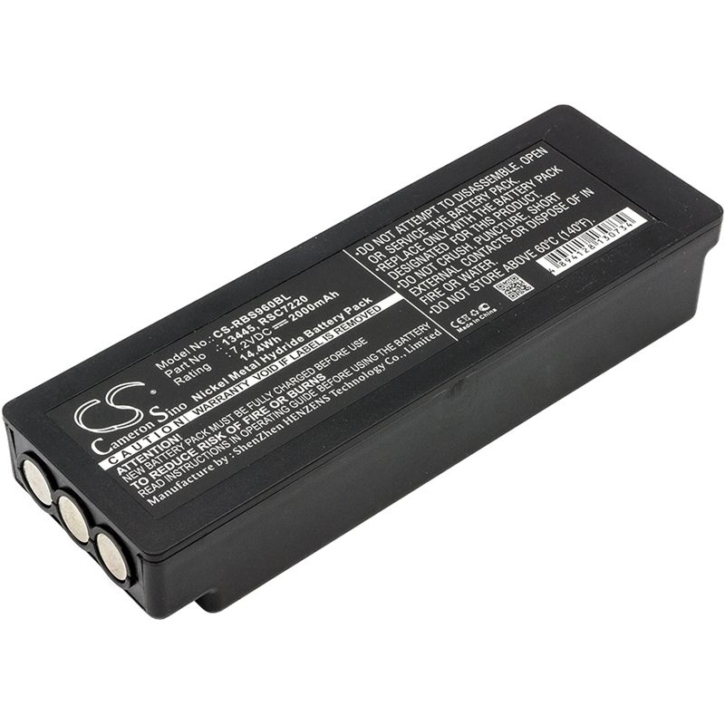 Ni-mh Battery Fits Scanreco, 590, 592, 790 7.2v, 2000mah Crane Remote Control Cameron Sino Technology Limited