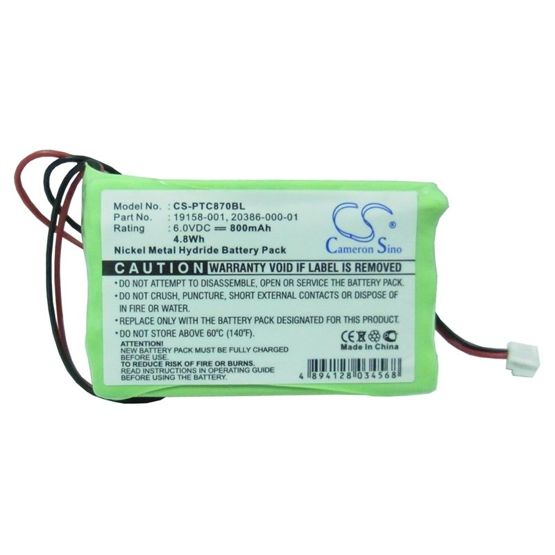 Ni-MH Battery fits Symbol, Ptc-870im, Ptc-870im Terminal 6.0V, 800mAh Barcode Scanner Cameron Sino Technology Limited