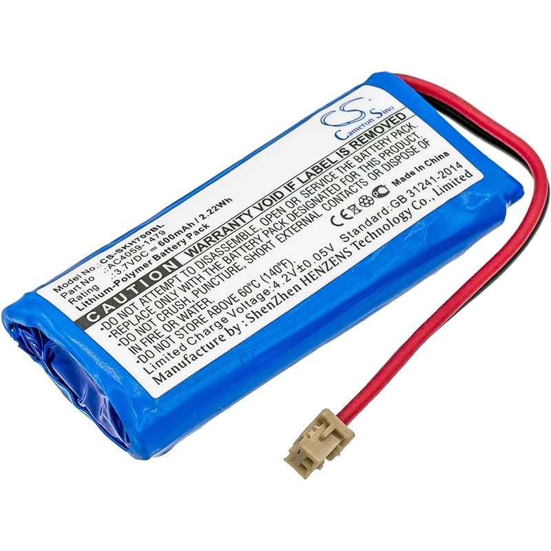 Li-Polymer Battery fits Socket Mobile, Chs 7qi, Chs 7x, Chs 7xi 3.7V, 600mAh Barcode Scanner Cameron Sino Technology Limited