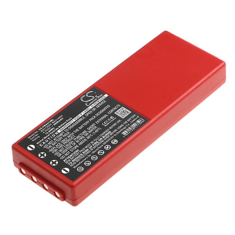 Ni-mh Battery Fits Hbc, Radiomatic Spectrum 2, Radiomatic Spectrum 3, 6.0v, 2000mah Crane Remote Control Cameron Sino Technology Limited
