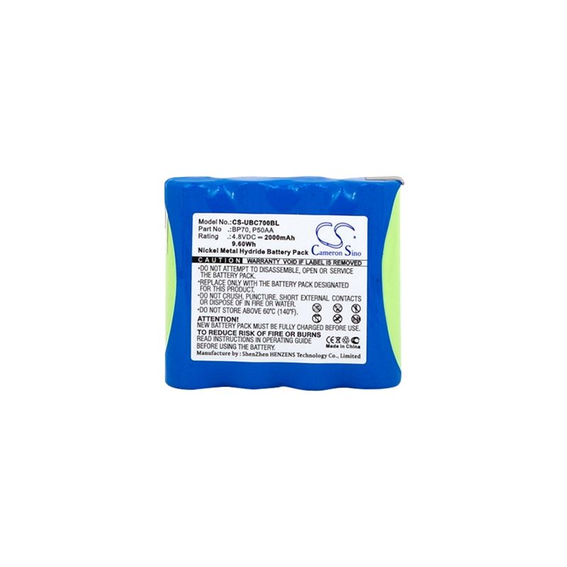 Ni-MH Battery fits Uniden, Bearcat Bc70xlt, Bf003rf, Bl00005 4.8V, 2000mAh Barcode Scanner Cameron Sino Technology Limited