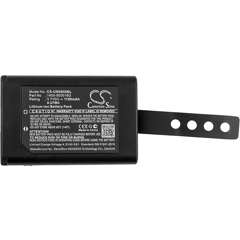 Li-ion Battery Fits Unitech, Rd650, Srd650 3.7v, 1100mah Barcode Scanner Cameron Sino Technology Limited