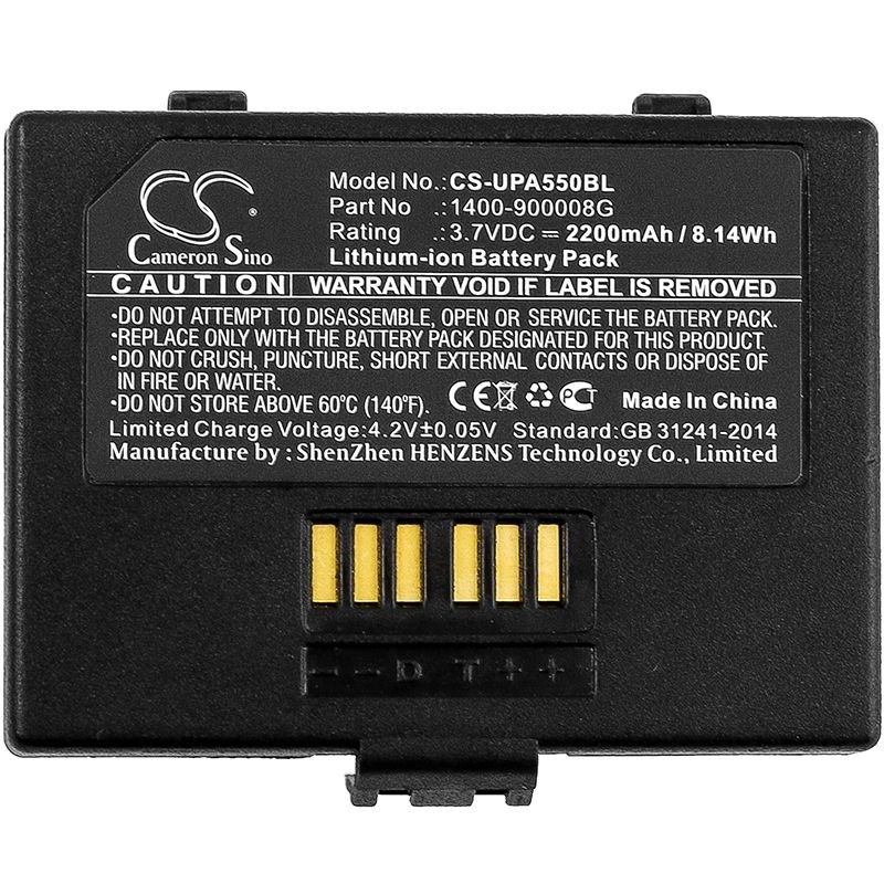 Li-ion Battery fits Unitech, Pa550 3.7V, 2200mAh Barcode Scanner Cameron Sino Technology Limited