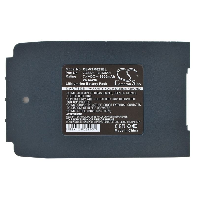 Li-ion Battery fits Vocollect, Talkman T2, Talkman T2x 7.4V, 3600mAh Barcode Scanner Cameron Sino Technology Limited