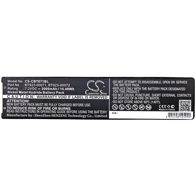 Ni-MH Battery fits Cattron Theimeg, Handy, Tc100, 7.2V, 2000mAh Crane Remote Control Cameron Sino Technology Limited