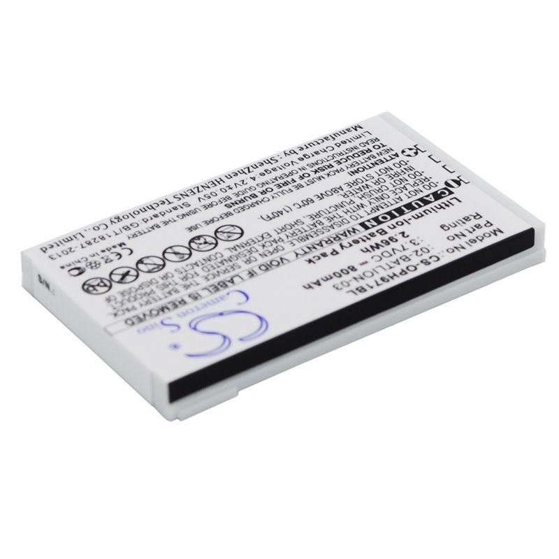 Li-ion Battery fits Opticon, Opl-7724, Opl-7734, Opl-9700 3.7V, 800mAh Barcode Scanner Cameron Sino Technology Limited