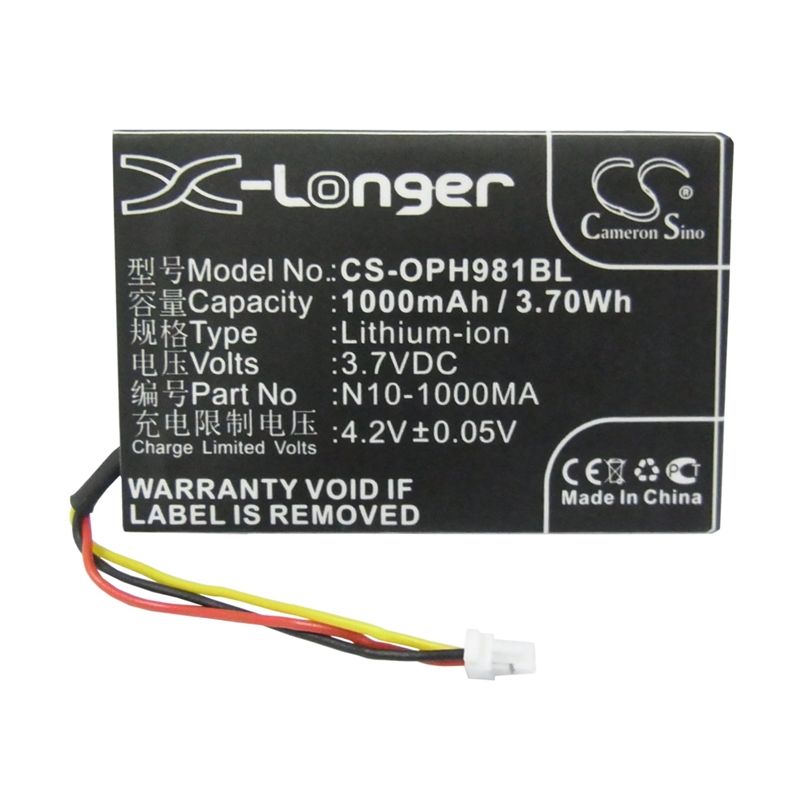 Li-ion Battery fits Opticon, Opl-9714, Opl-9715, Opl-9725 3.7V, 1000mAh Barcode Scanner Cameron Sino Technology Limited