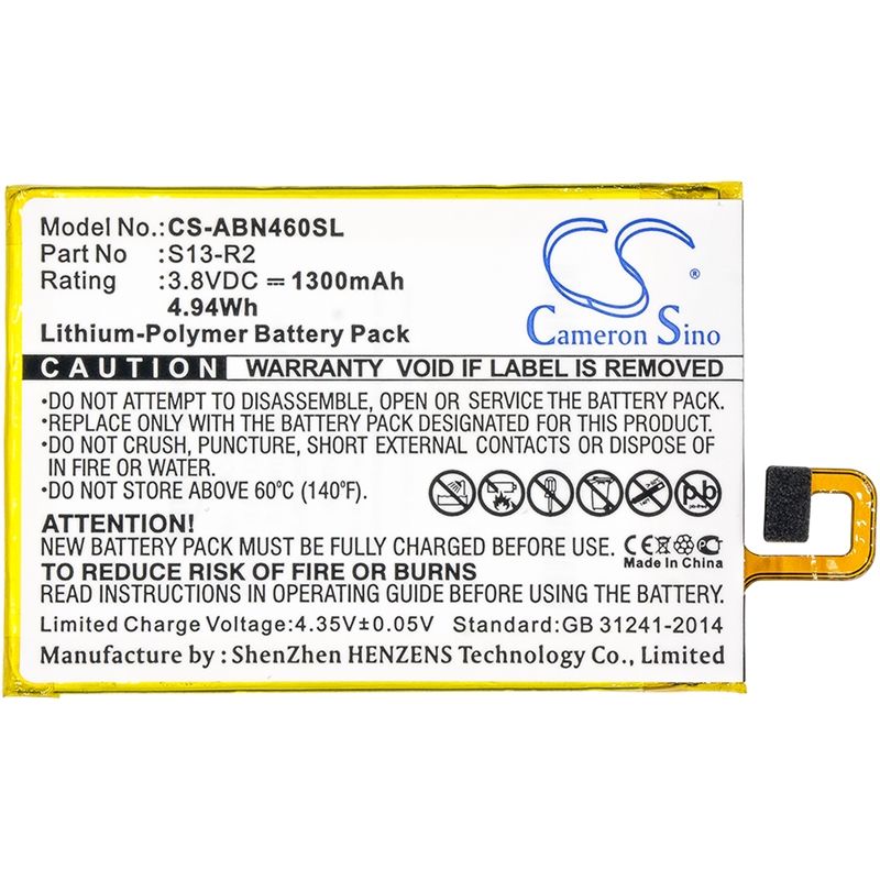 Li-polymer Battery Fits Amazon, Kindle Voyage, Nm460gz 3.8v, 1300mah Tablet Cameron Sino Technology Limited
