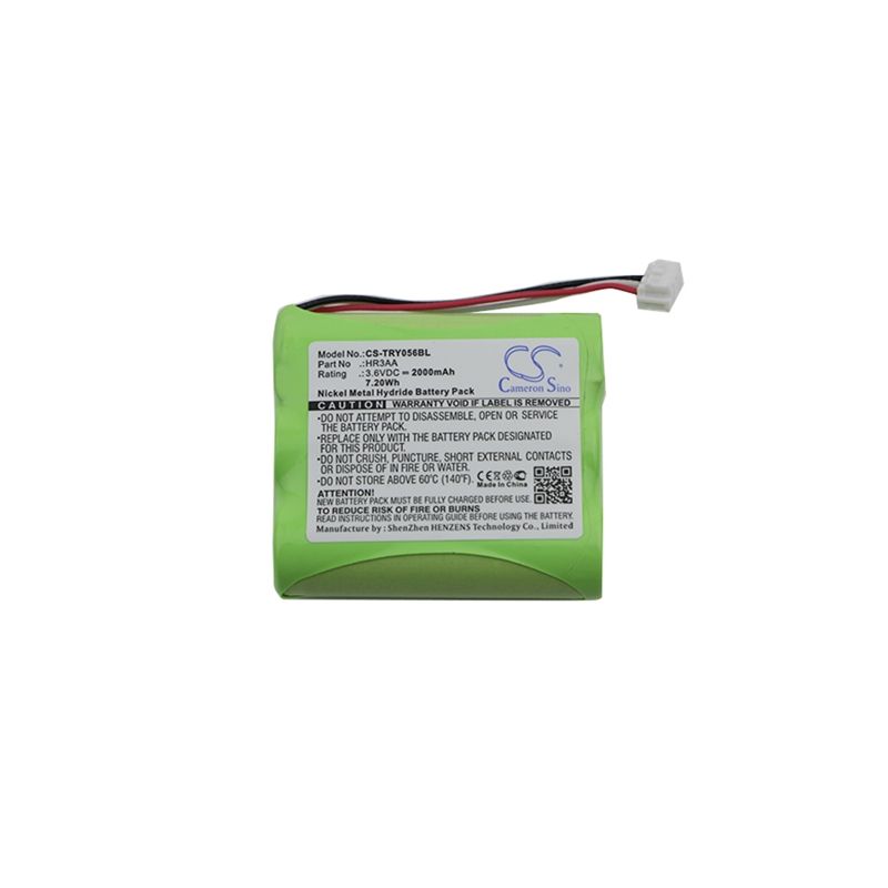 Ni-MH Battery fits Tyro, Ty 55.00.56, Tyro 3.6V, 2000mAh Crane Remote Control Cameron Sino Technology Limited