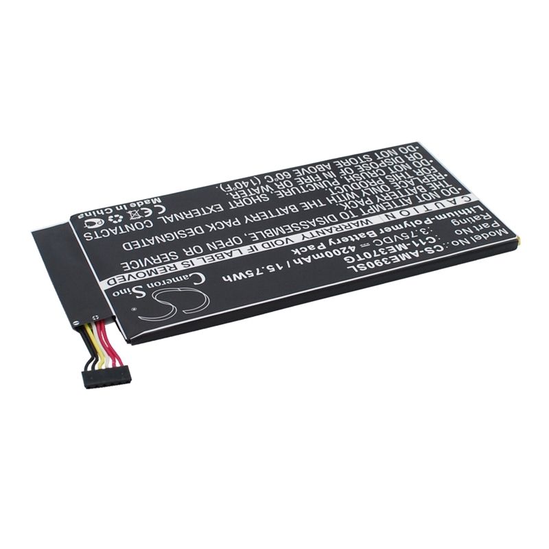 Li-Polymer Battery fits Asus, Me370tg 3.75V, 4200mAh Tablet Cameron Sino Technology Limited