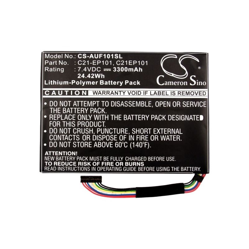 Li-polymer Battery Fits Asus, Eee Pad Transformer Tf101 7.4v, 3300mah Tablet Cameron Sino Technology Limited