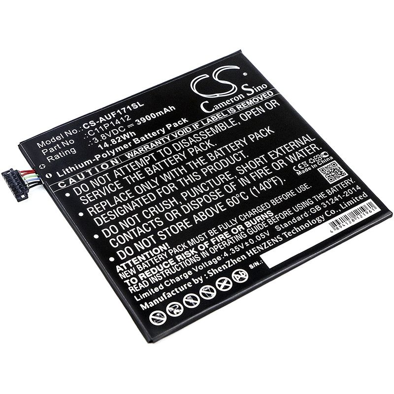 Li-Polymer Battery fits Asus, Fe170cg, Fe175cg, Fonepad 7 Fe171mg 3.8V, 3900mAh Tablet Cameron Sino Technology Limited