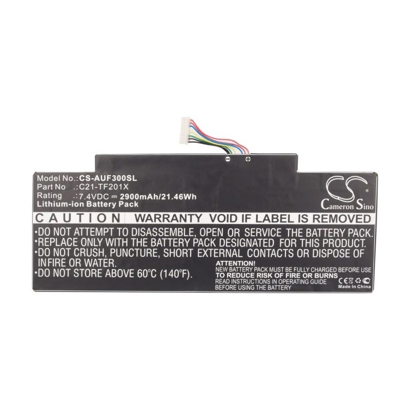 Li-polymer Battery Fits Asus, Tf300, Tf300t, Transformer Tf300 7.4v, 2900mah Computer Cameron Sino Technology Limited