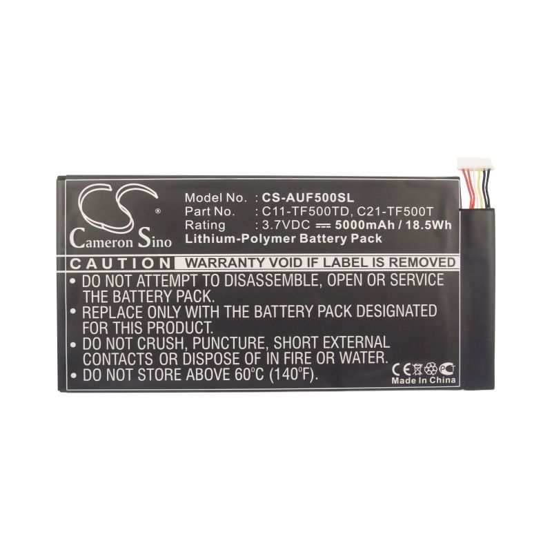 Li-polymer Battery Fits Asus, Ee Pad Tf500, Tf500d, Transformer Pad Tf500 3.7v, 5000mah Tablet Cameron Sino Technology Limited
