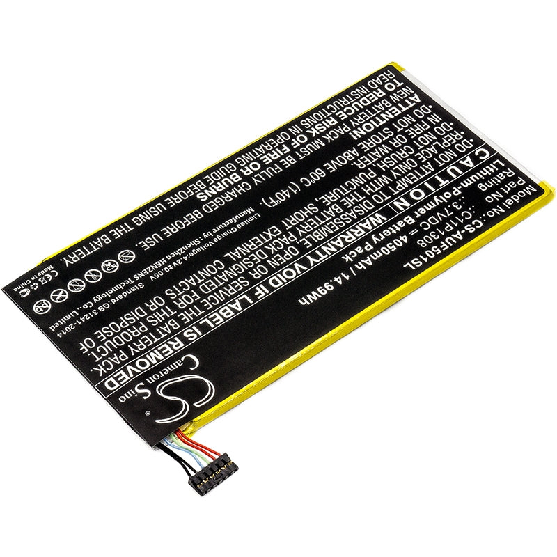 Li-Polymer Battery fits Asus, Transformer Pad Tf501t, Transformer Pad Tf502t 3.7V, 4050mAh Tablet Cameron Sino Technology Limited