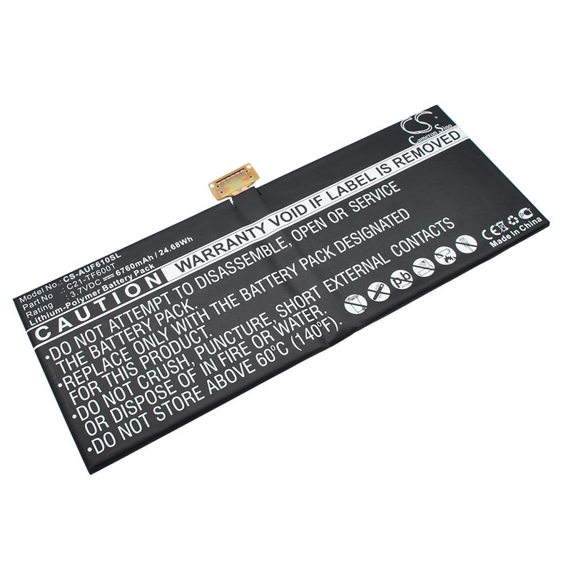 Li-Polymer Battery fits Asus, Vivotab Tf600tl 3.7V, 6760mAh Tablet Cameron Sino Technology Limited