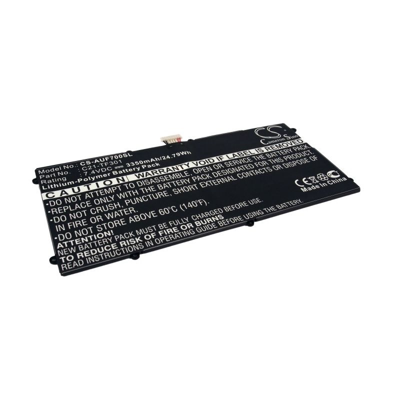 Li-Polymer Battery fits Asus, Ee Pad Tf700, Tf700t, Transformer Pad Tf700 7.4V, 3350mAh Tablet Cameron Sino Technology Limited