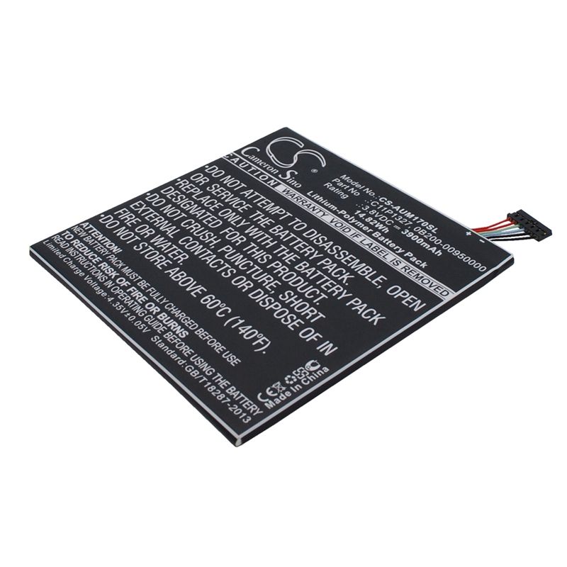 Li-Polymer Battery fits Asus, Fe170cg, Fonepad 7" Dual Sim Phablet, K012 3.8V, 3900mAh Tablet Cameron Sino Technology Limited